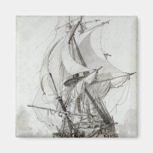 La Montagne, c.1794 (w/c pen & ink) Magnet