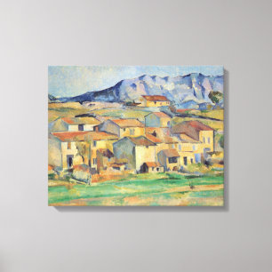 La Montagne Sainte-Victoire - Paul Cezanne - c1886 Canvas Print