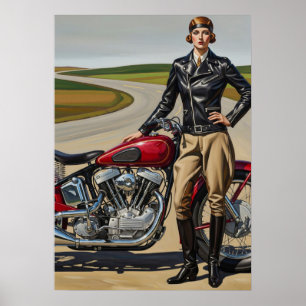 LA MOTOCYCLISTE (The Motorcyclist) Poster