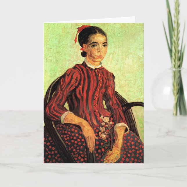 La Mousme, Sitting by Vincent van Gogh Card (Front)