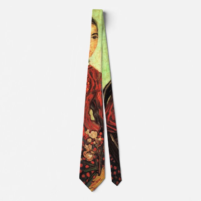 La Mousme, Sitting by Vincent van Gogh Tie (Front)
