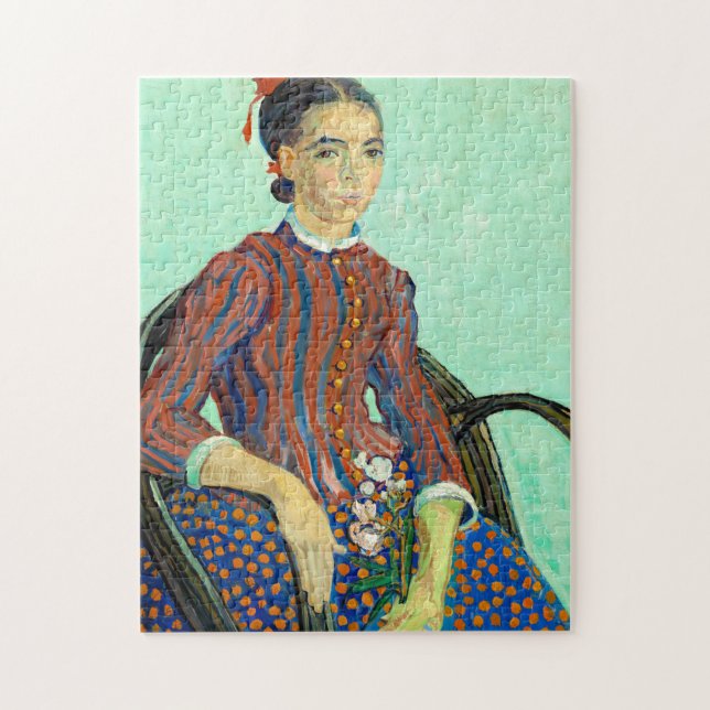 La Mousme, Sitting in a Cane Chair by van Gogh Jigsaw Puzzle (Vertical)
