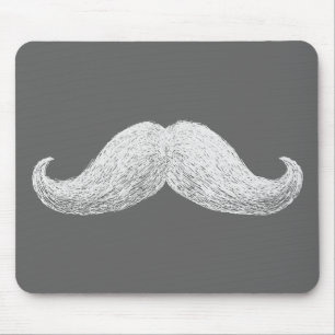 La Moustache (Dark) Mouse Mat