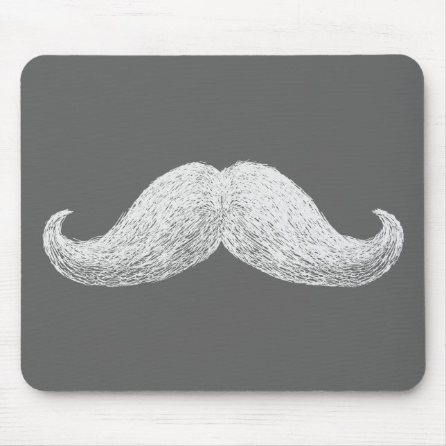 La Moustache (Dark) Mouse Mat (Front)