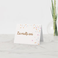  La mulţi ani, Romanian birthday 