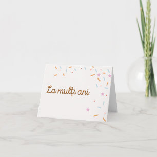 La mulţi ani, Romanian birthday  Card