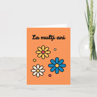 La mulţi ani, Romanian birthday  Card