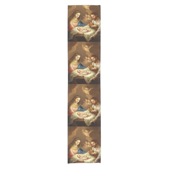 "La Natividad" art table runner (Front)