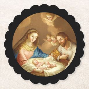 La Natividad Paper Coaster
