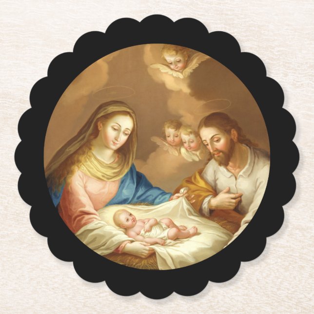 La Natividad Paper Coaster (Front)