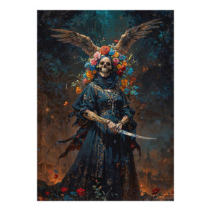 La Niña Negra Santa Muerte Photo Print