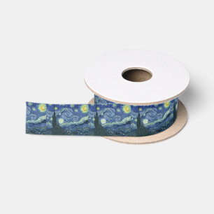 La Nuit Etoilée de Van Gogh (The Starry Night) Satin Ribbon