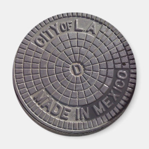LA Origins Rd Magnet