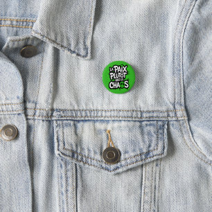 La paix est un choix 3 cm round badge