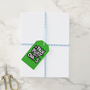 La paix est un choix gift tags