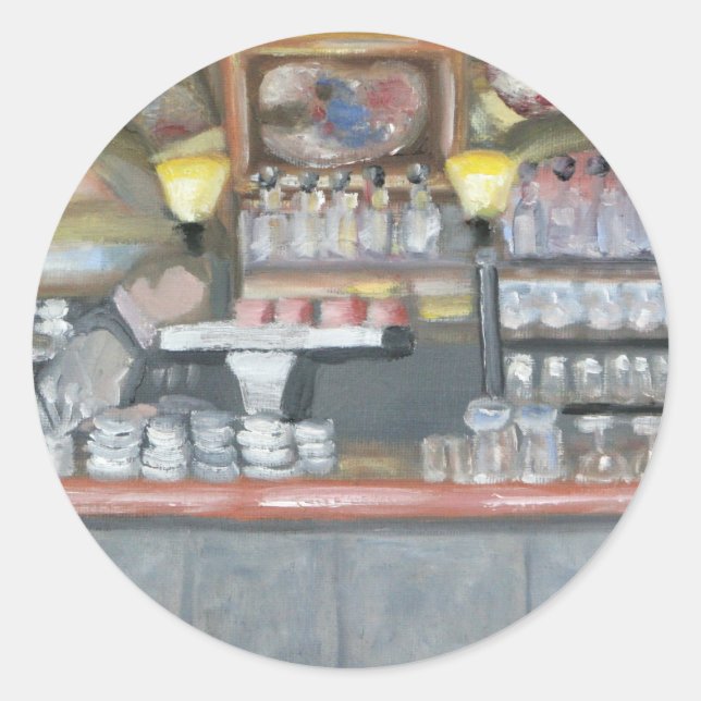 La Palette Cafe´ Classic Round Sticker (Front)