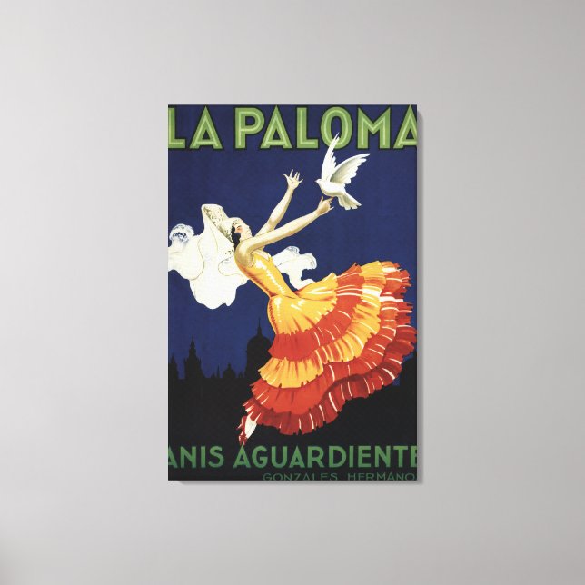 La Paloma - Anis Aguardiente Promotional Canvas Print (Front)