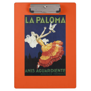 La Paloma - Anis Aguardiente Promotional Clipboard