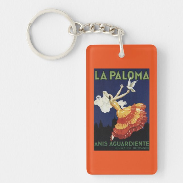 La Paloma - Anis Aguardiente Promotional Key Ring (Front)