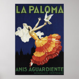 La Paloma - Anis Aguardiente Promotional Poster