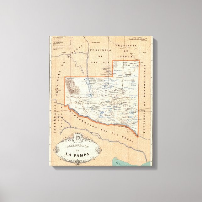 La Pampa, Argentina Canvas Print (Front)