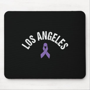 LA Pancreatic Cancer LA Los Angeles Awareness Purp Mouse Mat
