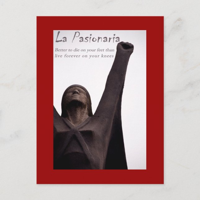 La Pasionaria Postcard (Front)