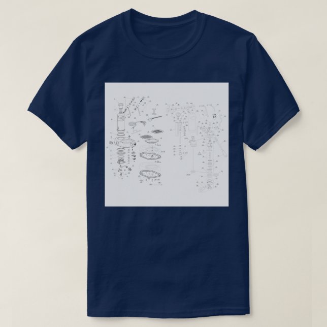 La Pavoni Professional Patent Drawing 2 T-Shirt (Design Front)