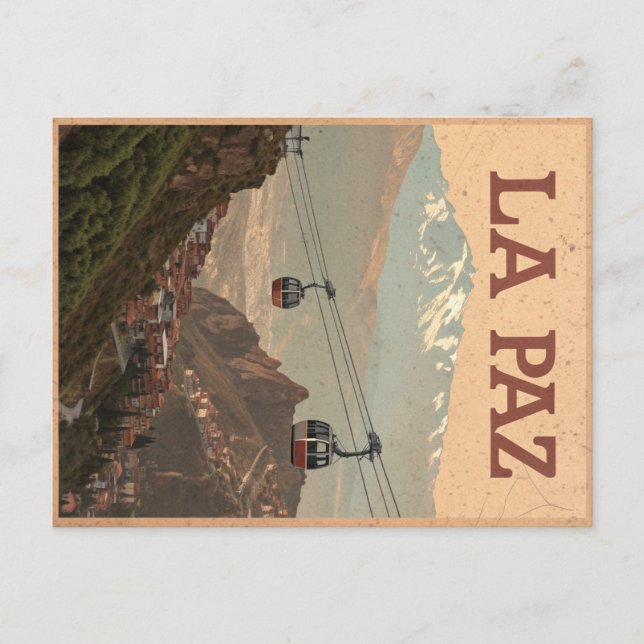 La Paz Altitude View Postcard (Front)