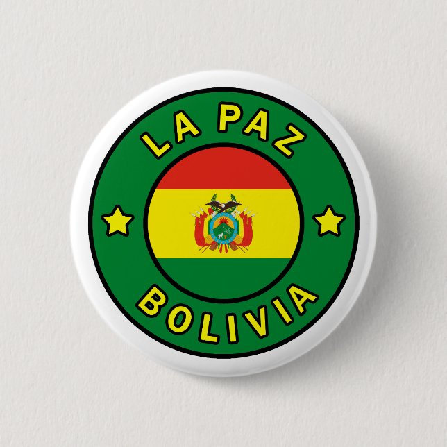 La Paz Bolivia 6 Cm Round Badge (Front)