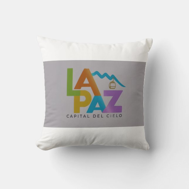 La Paz capital del cielo Cushion (Front)