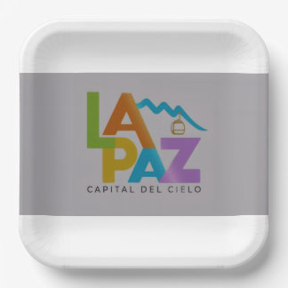 La Paz ciudad del cielo Paper Plate