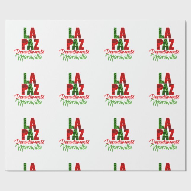 La Paz departamento maravilla Wrapping Paper (Flat)
