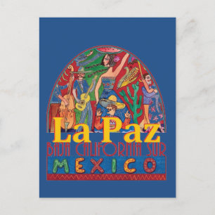 LA PAZ Mexico Postcard