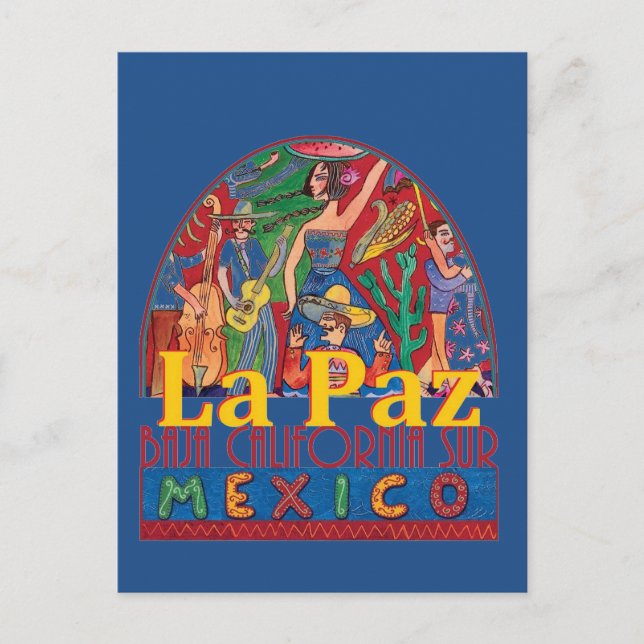LA PAZ Mexico Postcard (Front)