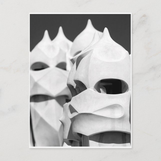 La Pedrera Chimneys Postcard (Front)