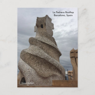 La Pedrera Rooftop Barcelona Postcard
