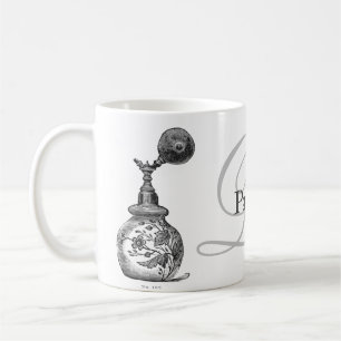 la perfum, vintage perfume illustration, coffee mug
