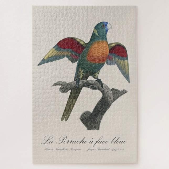 La Perruche a face bleue  Jigsaw Puzzle (Vertical)