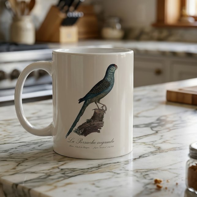 La Perruche ingambe  Coffee Mug (Ground Parrot or Swamp Parrot, Pezoporus Wallicus. Coffee Mug)