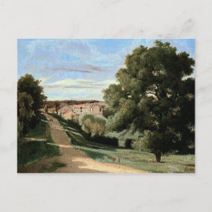 La petite Chaville by Jean-Baptiste Camille Corot Postcard
