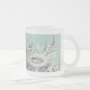 La petite famille frosted glass coffee mug