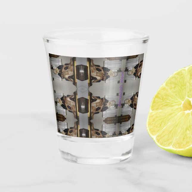 La Pieta Shot Glass (Front)