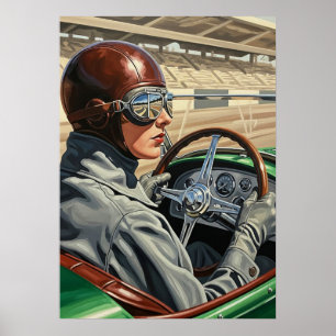 LA PILOTE DE COURSE (The Racing Driver) - Original Poster