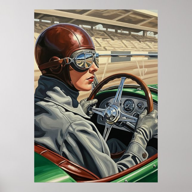 LA PILOTE DE COURSE (The Racing Driver) - Original Poster (Front)
