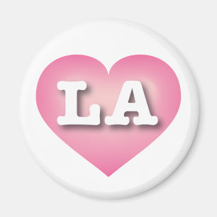 LA Pink Fade Heart - I love LA Magnet