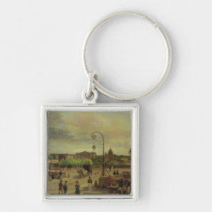 La Place de la Concorde in 1829 Key Ring
