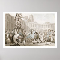La Place des Victoires, Paris, c.1789 (pen and ink