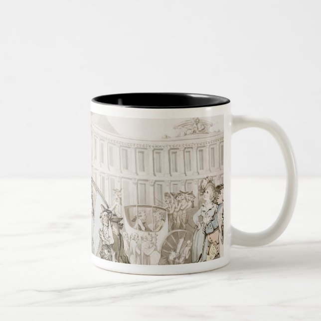 La Place des Victoires, Paris, c.1789 (pen and ink Two-Tone Coffee Mug (Right)