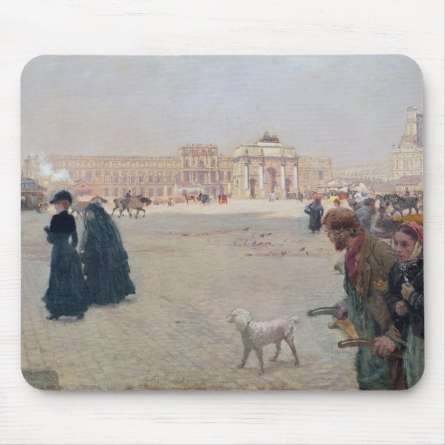 La Place du Carrousel, Paris Mouse Mat (Front)